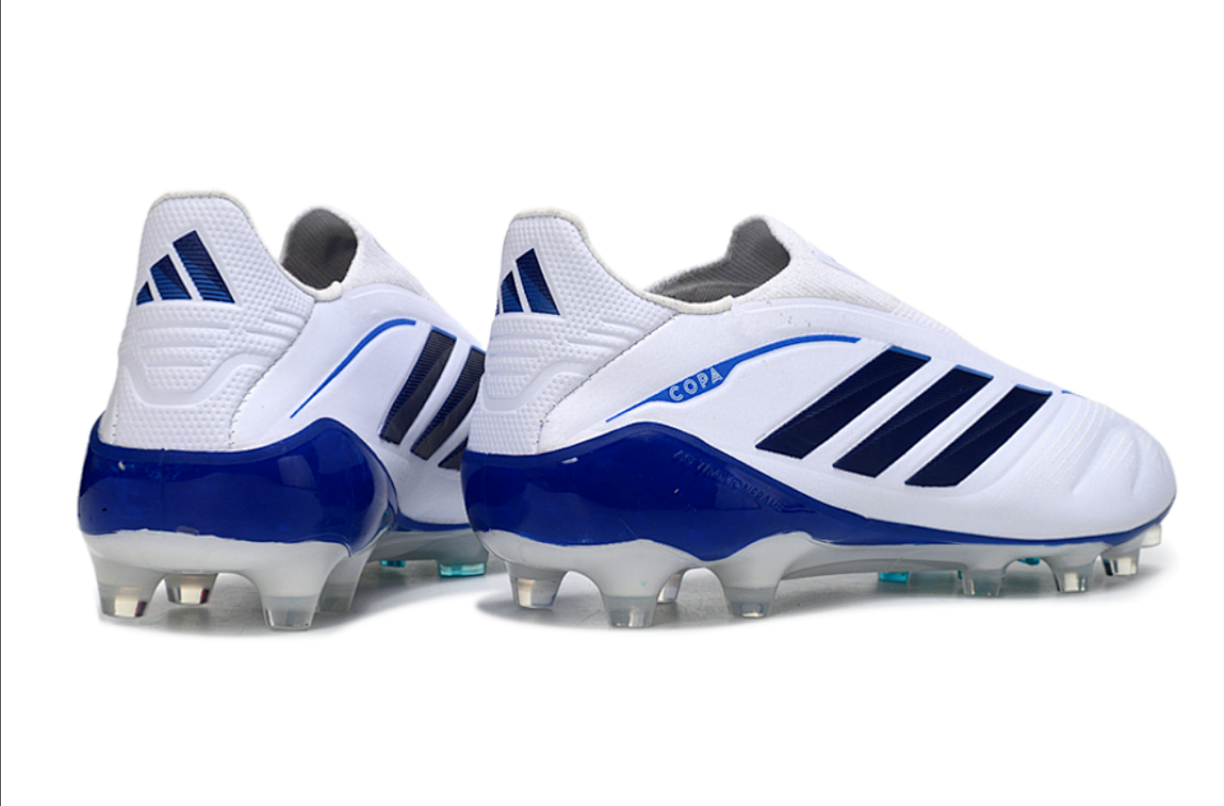 Copa Pure 4 Elite Laceless FG - White/Blue