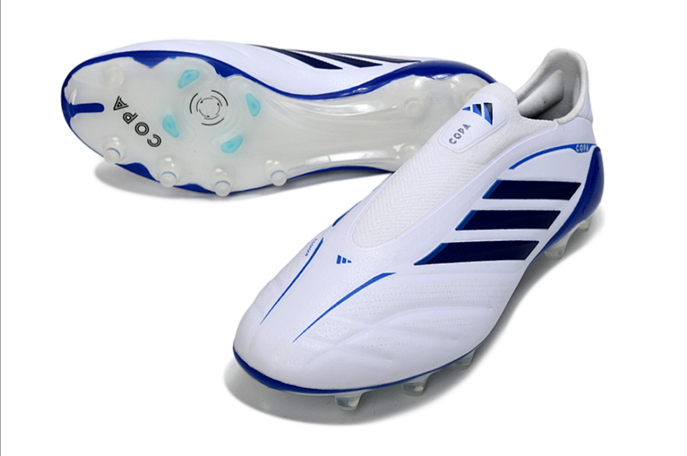 Copa Pure 4 Elite Laceless FG - White/Blue