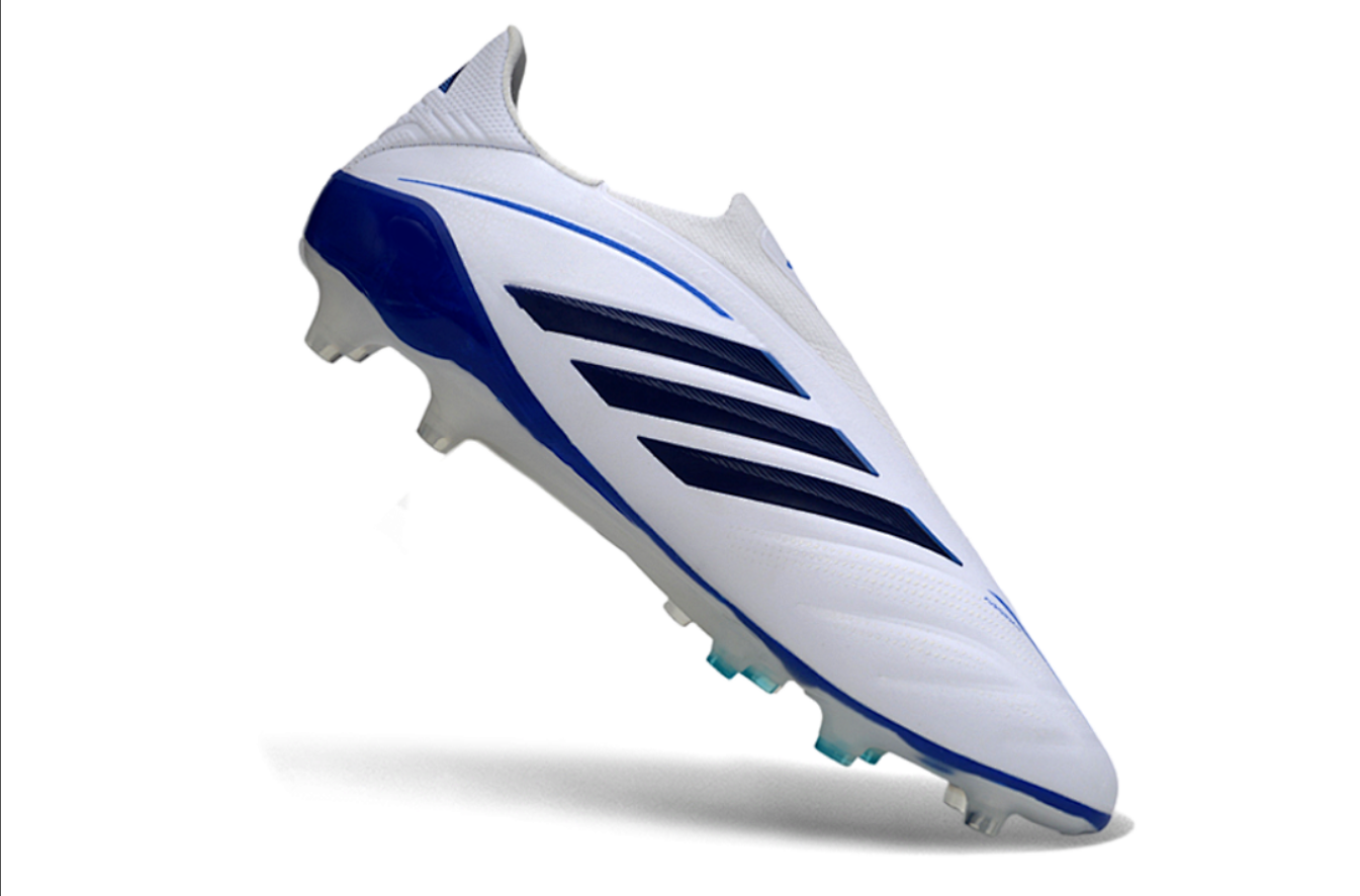 Copa Pure 4 Elite Laceless FG - White/Blue